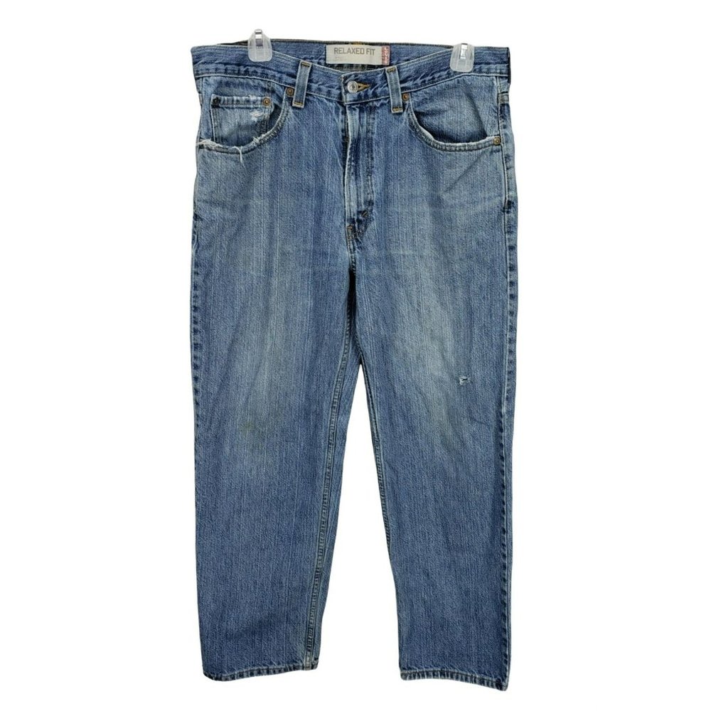 Levi Strauss & Co Men's 550 Relaxed Fit Cotton Blue Denim Jeans Size 34X30